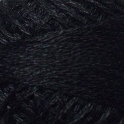 1 Black Three Strand Floss Valdani 29yd free ship US q6