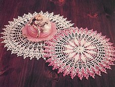 Cathedral Window Doily Set of 2