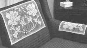 Rose in Bloom Chair Set - Advanced Vintage Crochet Pattern