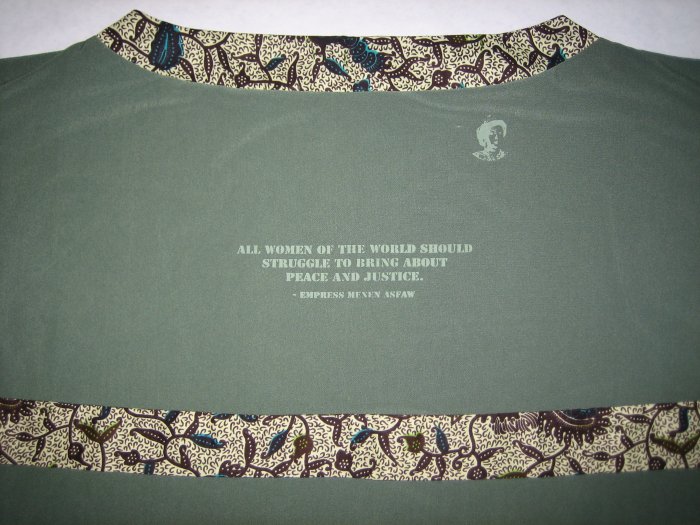 Empress Menen "peace & justice" (br)