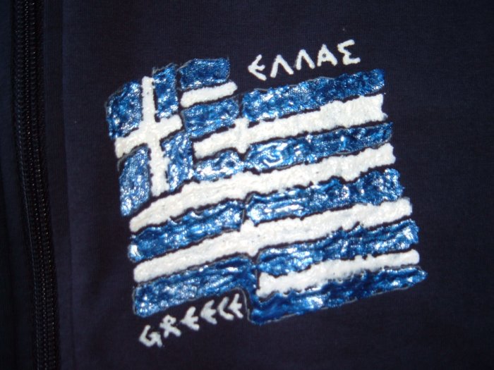 Greek flag : skewed (large-middle)