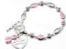 Toggle Pink Ribbon Bracelet