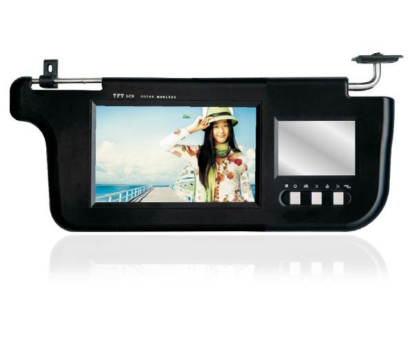 PAIR 7" INCH TFT LCD SUNVISOR MONITORS NEW DESIGN
