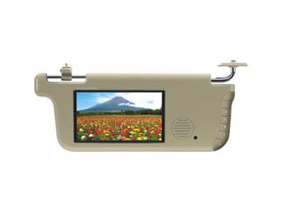 New 7" Inch TFT LCD SCREEN VISOR SUNVISOR MONITOR 4 DVD, Single