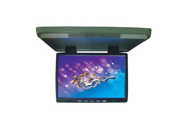 15.4" IR LCD TFT Screen Overhead Flip-Down Monitor
