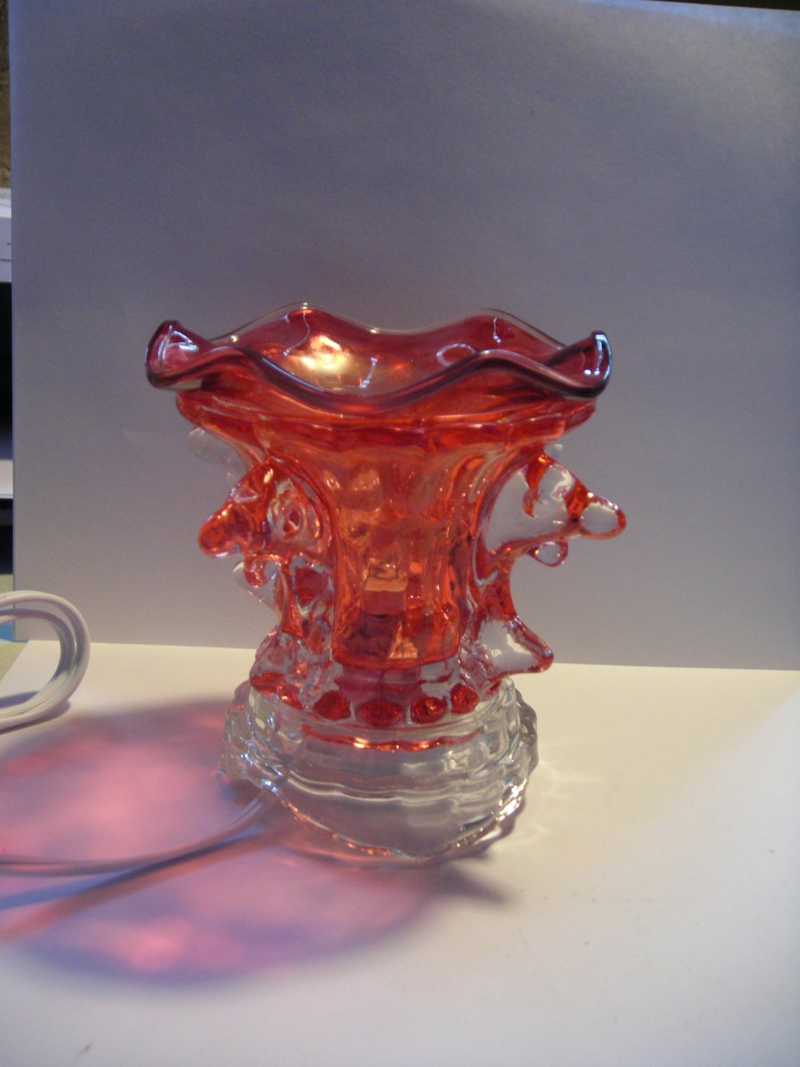 Red 225 ELECTRIC Wax OIL WARMER Crystal ELECTRIC OIL