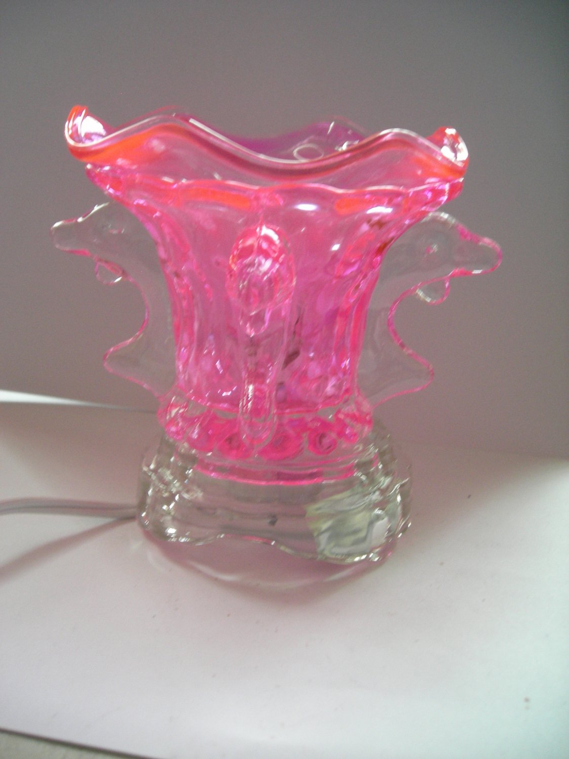 Pink 225 ELECTRIC Wax OIL WARMER Crystal ELECTRIC OIL