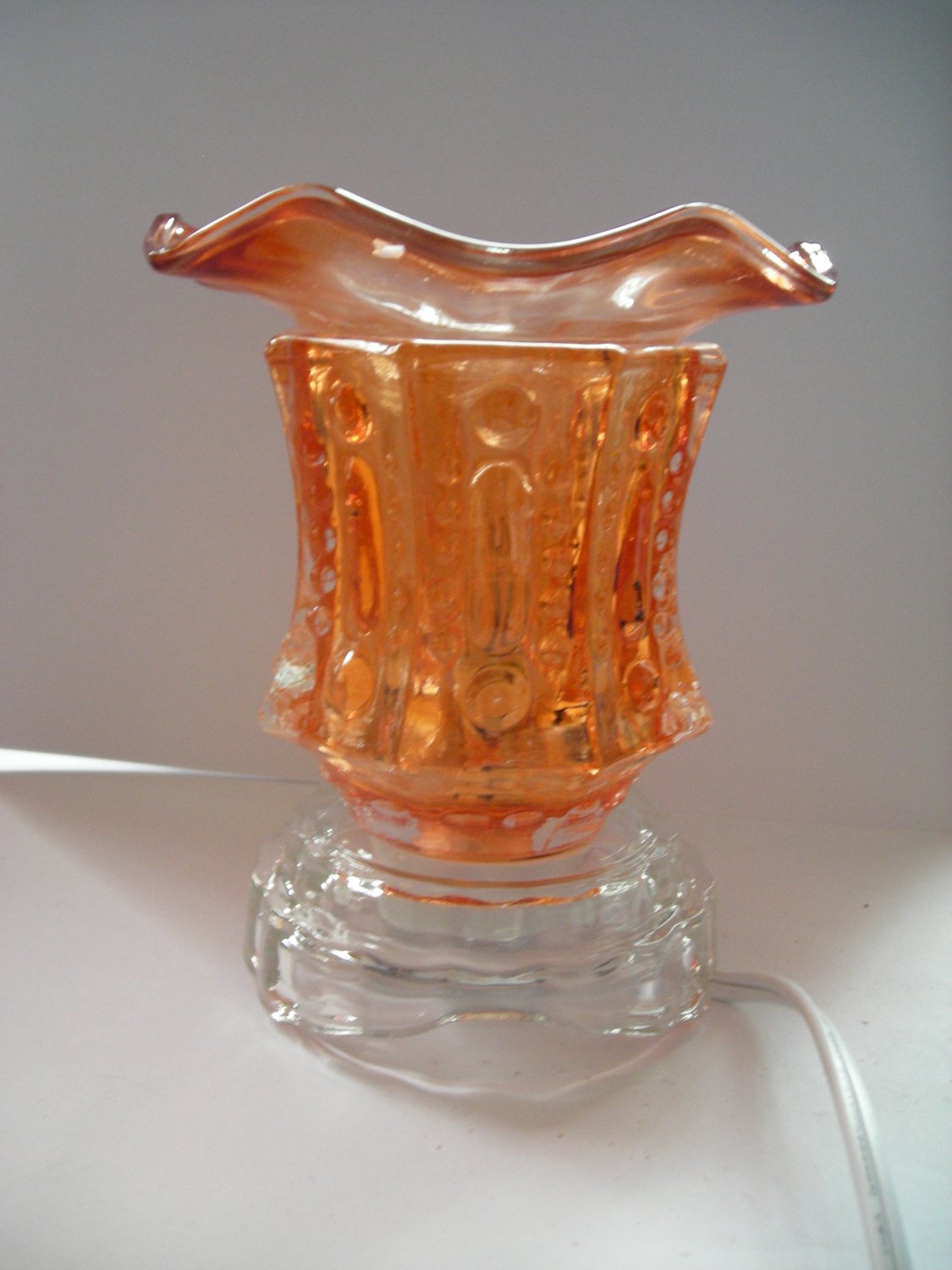 Orange 218 ELECTRIC Wax OIL WARMER Crystal ELECTRIC OIL