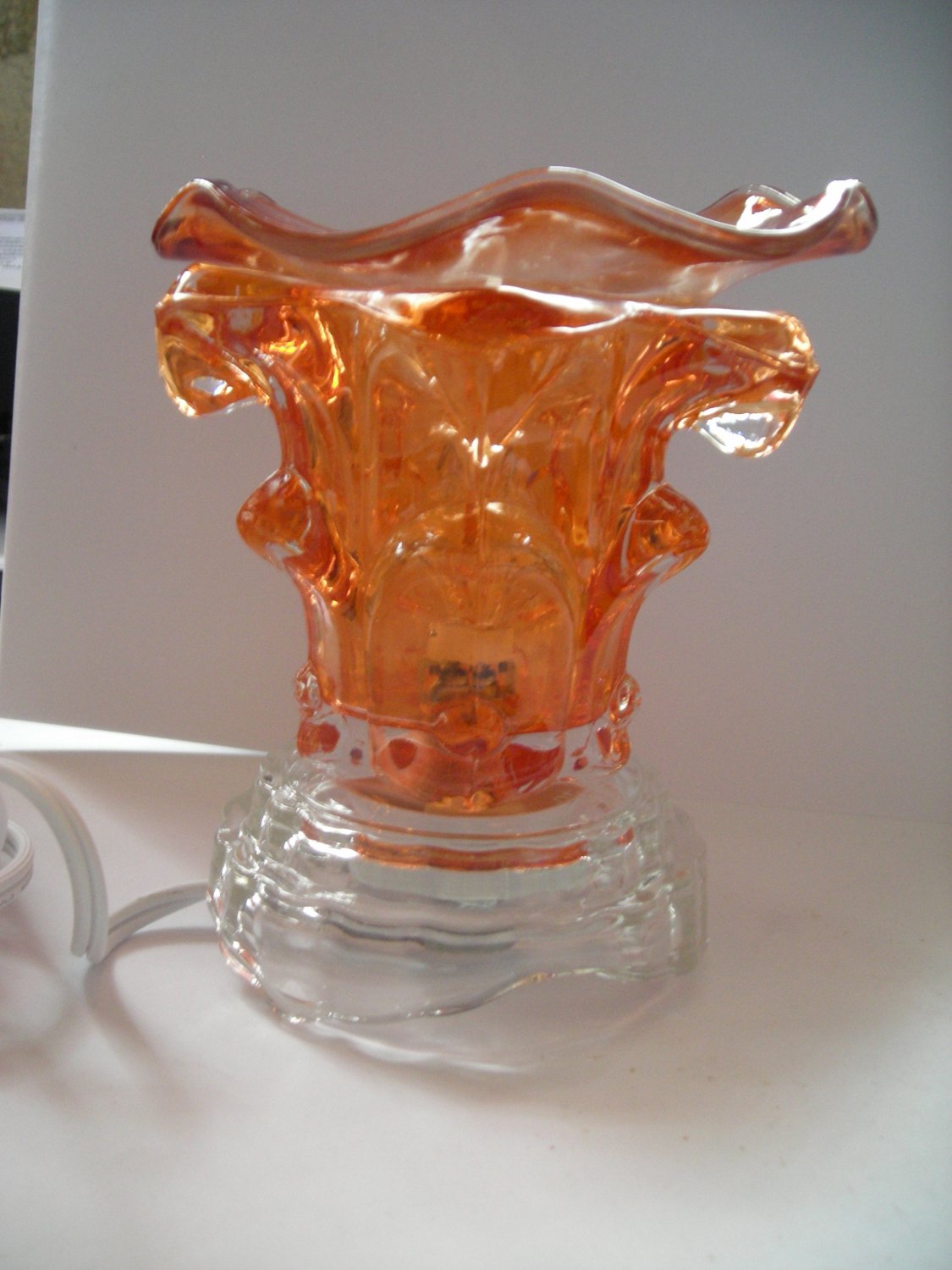 Orange 216 ELECTRIC Wax OIL WARMER Crystal ELECTRIC OIL