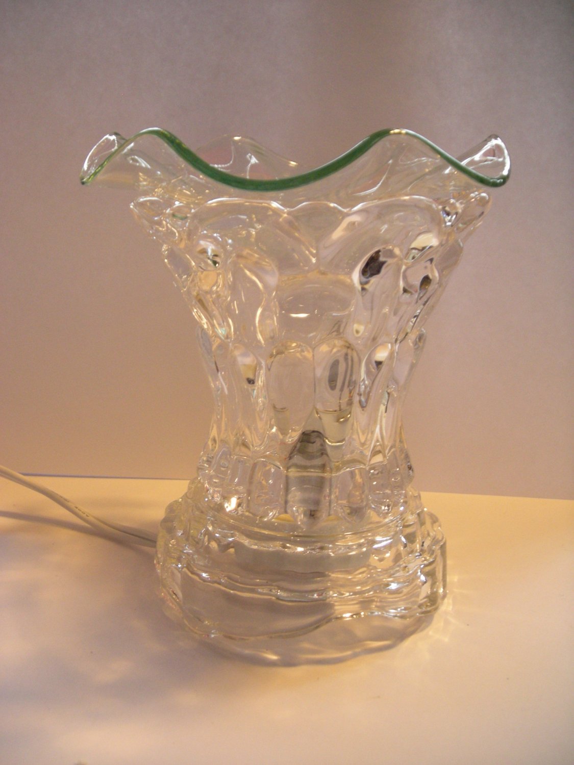 Clear Dimple Crystal ELECTRIC OIL WARMER
