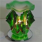 Green Artsy Glass ELECTRIC OIL WARMER