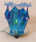 Blue Artsy Glass ELECTRIC OIL WARMER