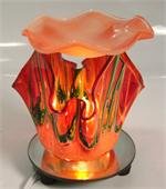 Orange Artsy Glass ELECTRIC OIL WARMER