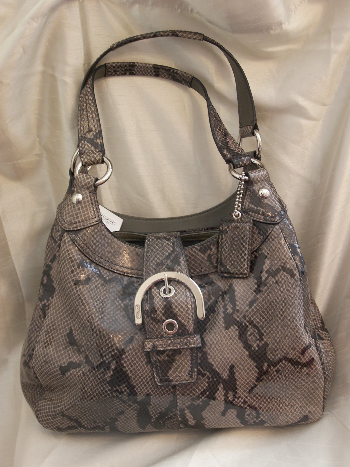 BRAND NEW COACH SOHO EMBOSSED EXOTIC HOBO PYTHON HANDBAG TOTE PURSE