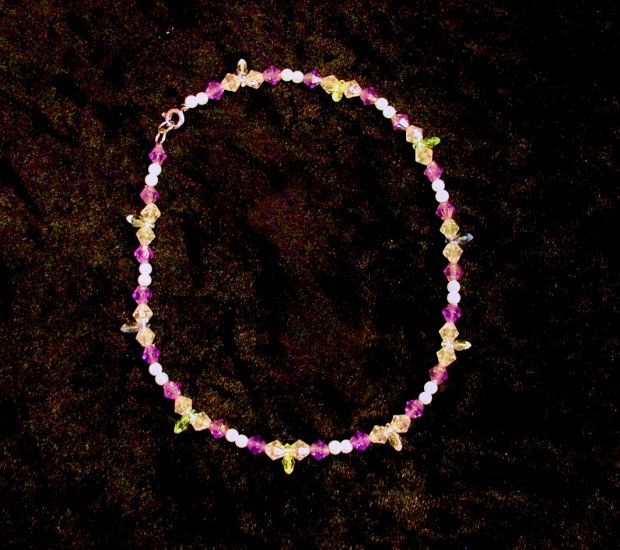 Orchid Hearts: Anklet