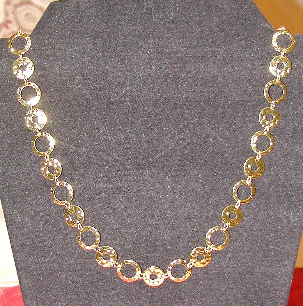 Gold Hoops Necklace