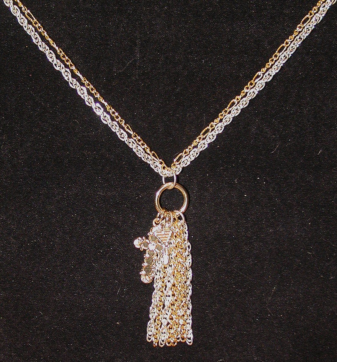 Precious Metals Necklace: Keys to the Cross