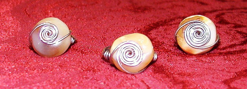 Feldspar Spiral Ring