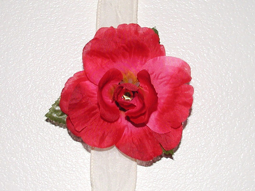 Red Hannah Rose Hair Clip