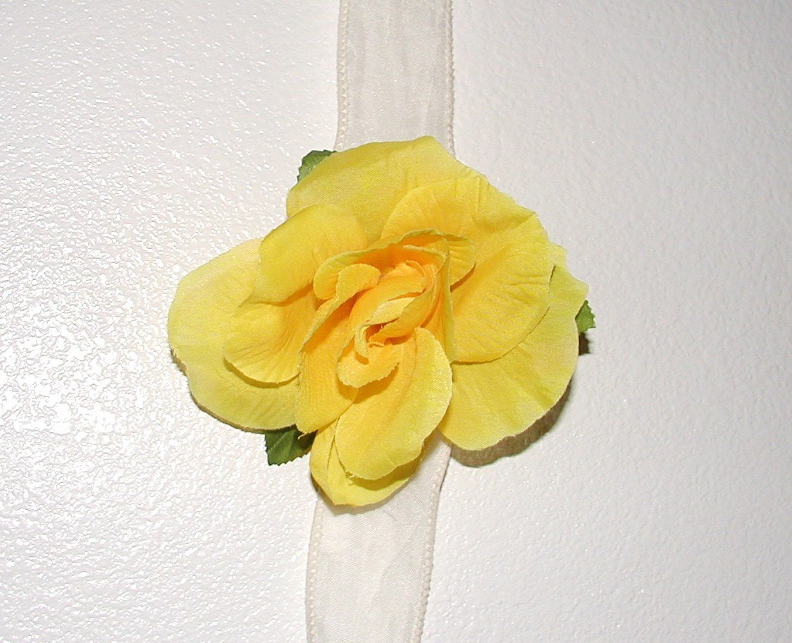 Yellow Hannah Rose Hair Clip