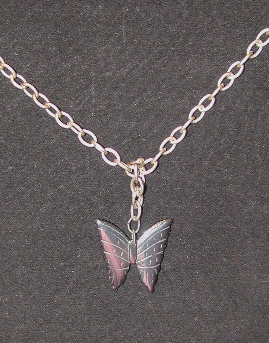 Black Butterfly Necklace