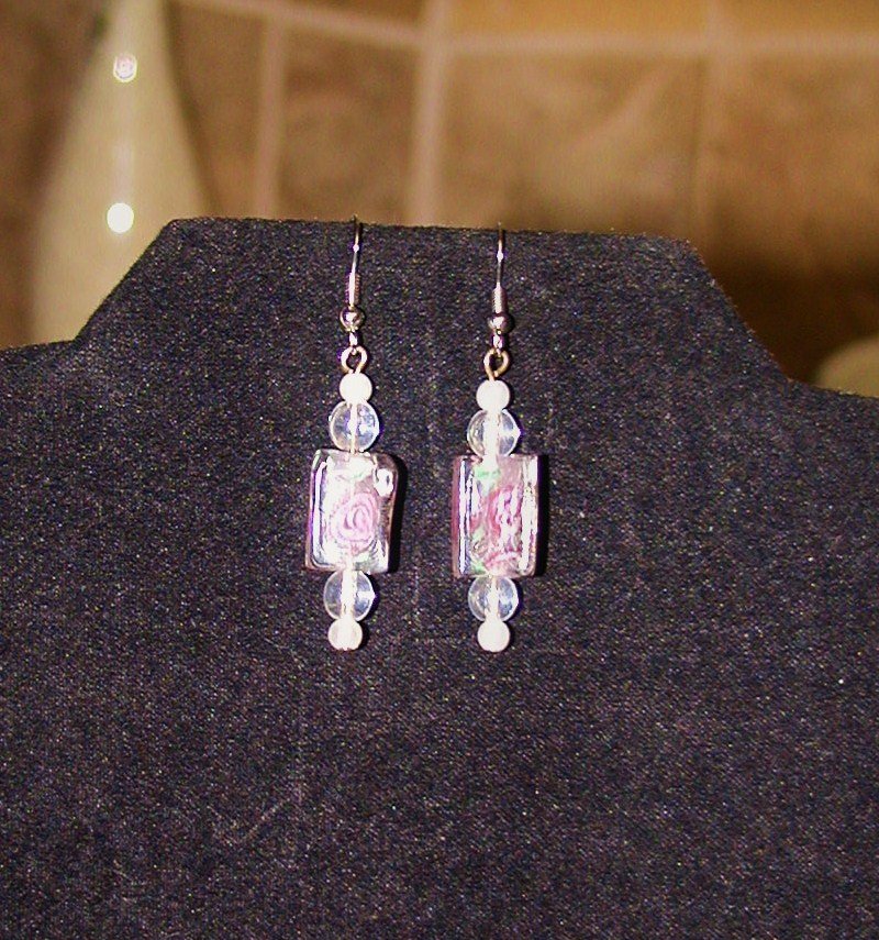 Crystal Roses Earrings