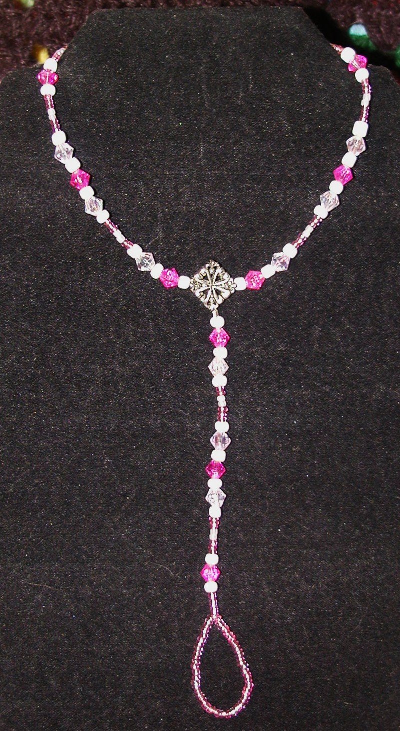 Pretty Pink & Pearls - Barefoot Sandals