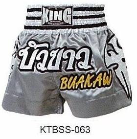 Muay thai Boxing Shorts (100% Satin) Bua-Kaw K-1 Champion!! Top Sales!! KTBSS-063