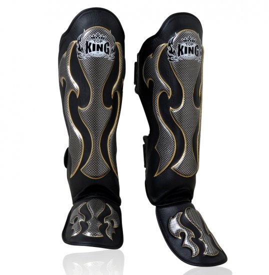 SHIN PADS FANCY BY TOP KING PROFESSIONAL (TKSGEM-01BK)
