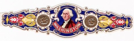 1 BIG Cigar band Washington s1 n2