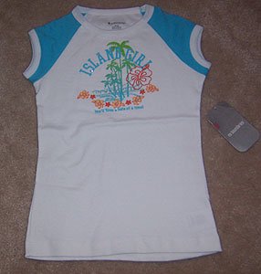 No Boundaries Island Girl Tee Shirt Girl Size M 7 8 NWT