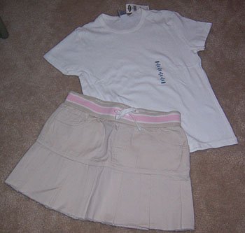 Old Navy Khaki Skirt Girls Size 12 NWOT