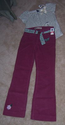 GAP Western Butterfly Pant & Top Super Outit Girls Sz 14 Regular NWT