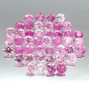 10.80CT.HOT PINK SAPPHIRES NATURAL FIREY PINK GEMS 3.8MM