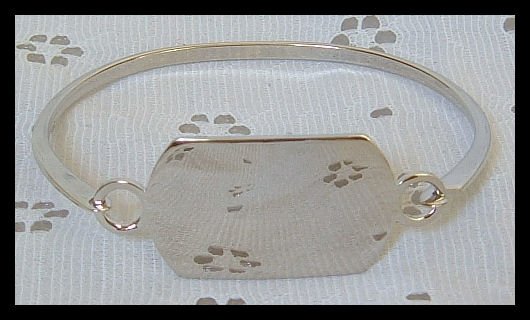 VINTAGE 80s S/T WIDE IDENTIFICATION BRACELET SIZE 6 NOS