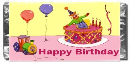 Birthday Candy Bar Wrapper Bd025