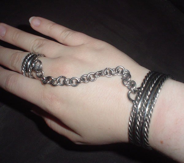 Sterling Silver Slave Bracelet