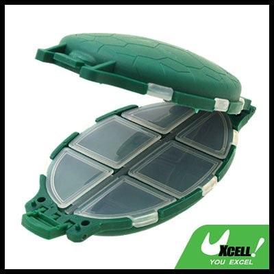 Portable Plastic Turtle Shaped Fishing Tackle Box