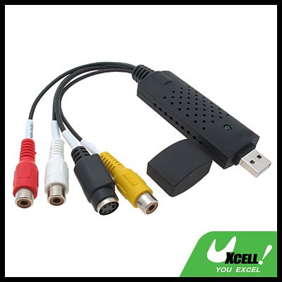 AV Video Input Adapter With Video Recording Editing Software For Laptop/PC