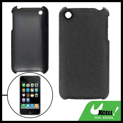Anti-Slip Black Plastic Hard Back Case for iPhone 3G