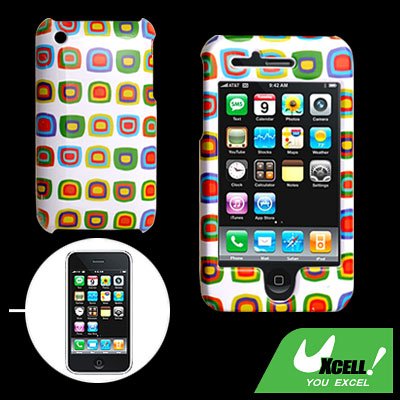 D Pattern Design Hard Plastic Case Cover for Apple iPhone 3G