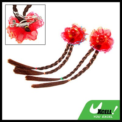 Stylish Girls' Hair Clip jewelry w/ Extension Hairpiece