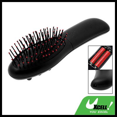 New Vibrating Hair Brush Comb Massager Massage Black