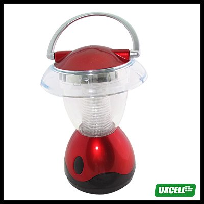 4 LEDs Super Bright Camping Lamp Light Lantern - Red