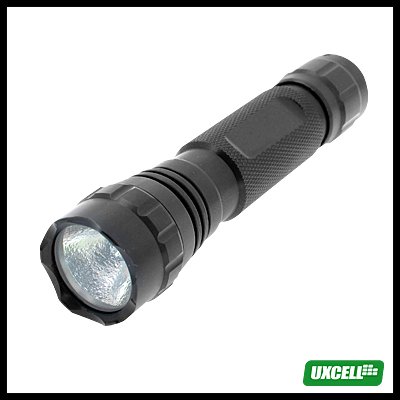 Micro 6V Powerful Aluminum Xenon Bulb Torch for Camping Hiking - Black