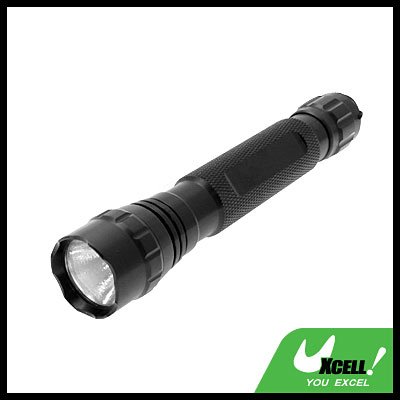 Micro 9V Powerful Aluminum Xenon Bulb Torch for Camping Hiking - Black long