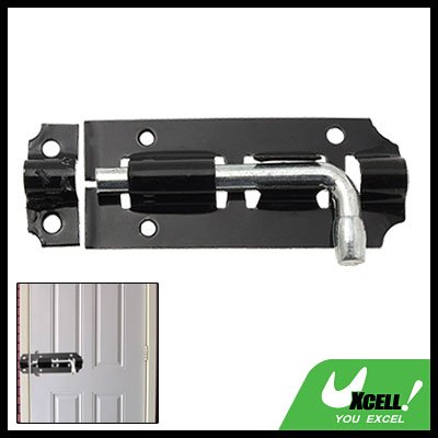 Door Padlock Lock Barrel Slide Bolt with Black Finish