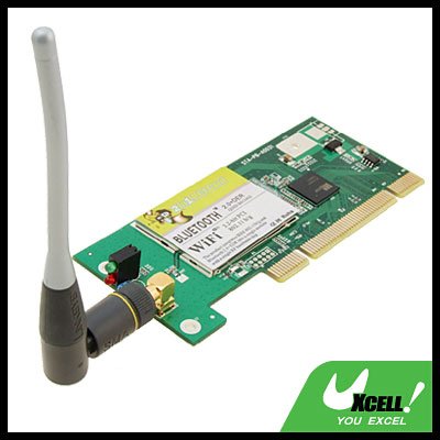 WiFi 802.11b/g bluetooth Wireless PCI 32 Bit Card