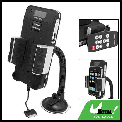 bluetooth FM Transmitter Car Charger Kit Holder with Remote for iPhone iPod