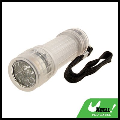 9 LED Transparent Powerful Camping Flashlight Torch